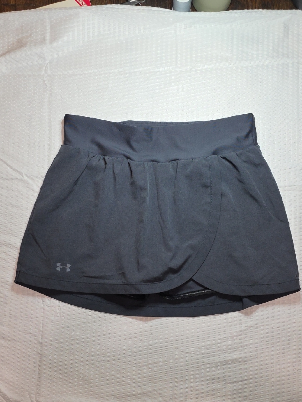 Under Armour Charcoal Gray Athletic Skort with Built-In Shorts